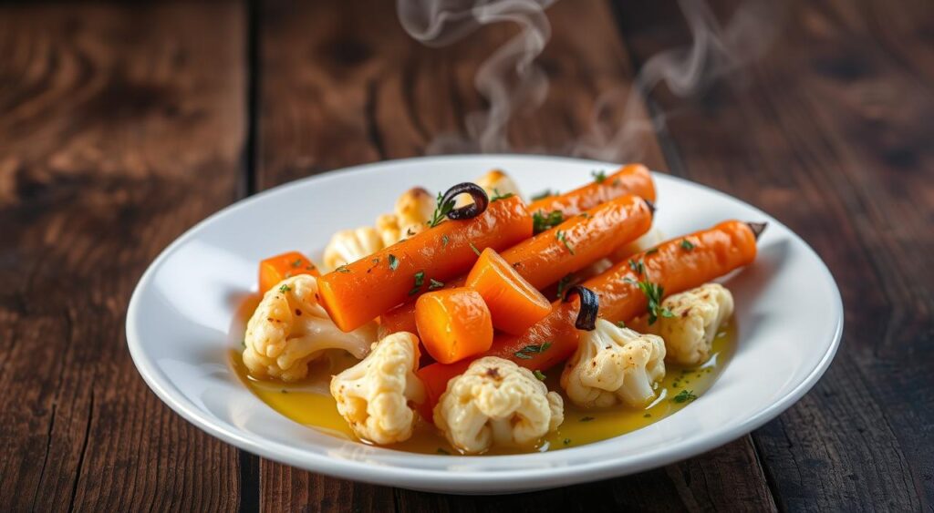 Roasted Cauliflower and Carrots