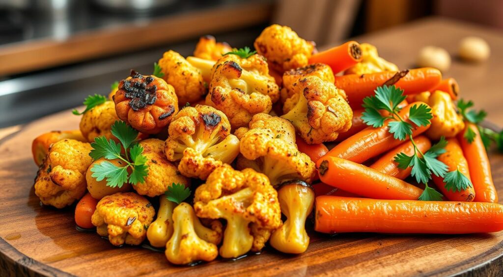 Roasted Cauliflower and Carrots