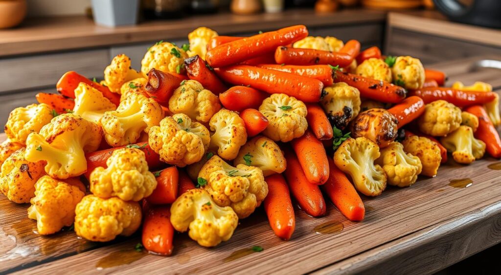 Roasted Cauliflower and Carrots